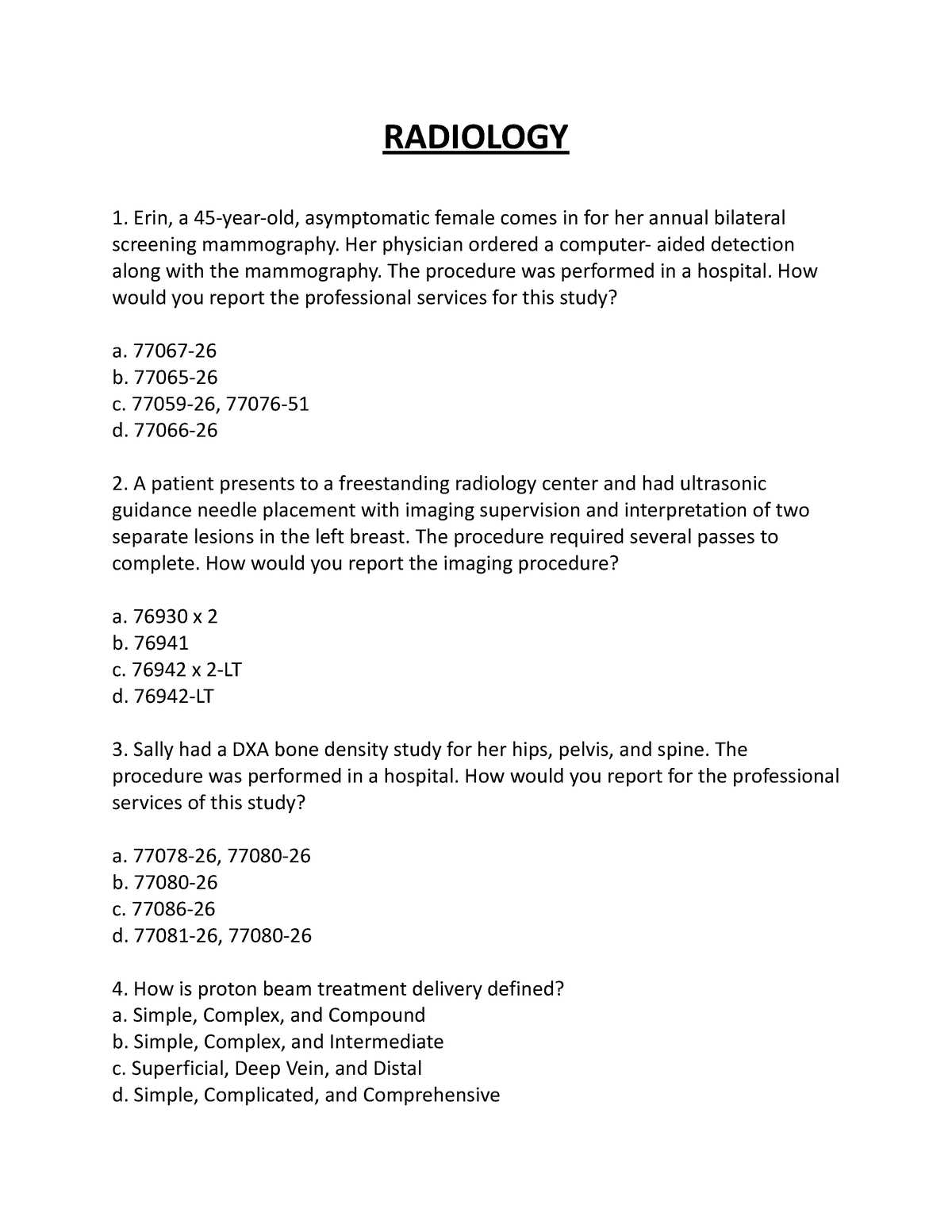 cpt exam papers with answers