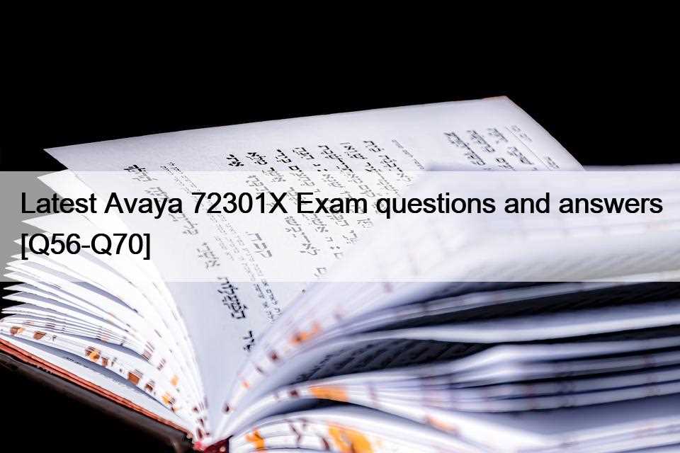 avaya exam questions and answers