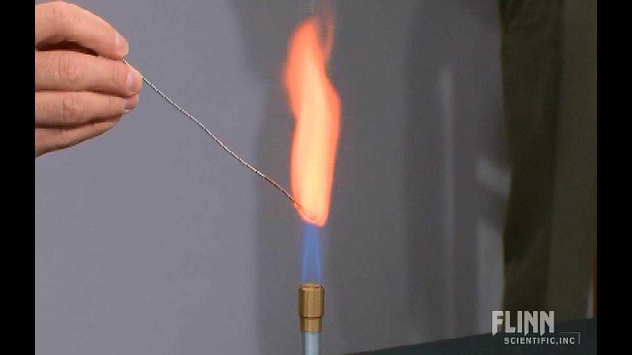 flame test lab analysis answers