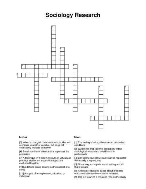 social studies crossword puzzles answers