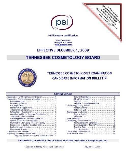 psi exam nashville