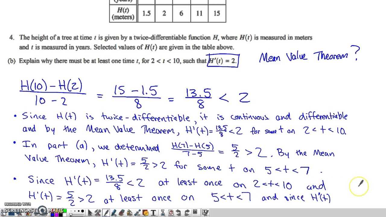 ap calculus ab exam answers