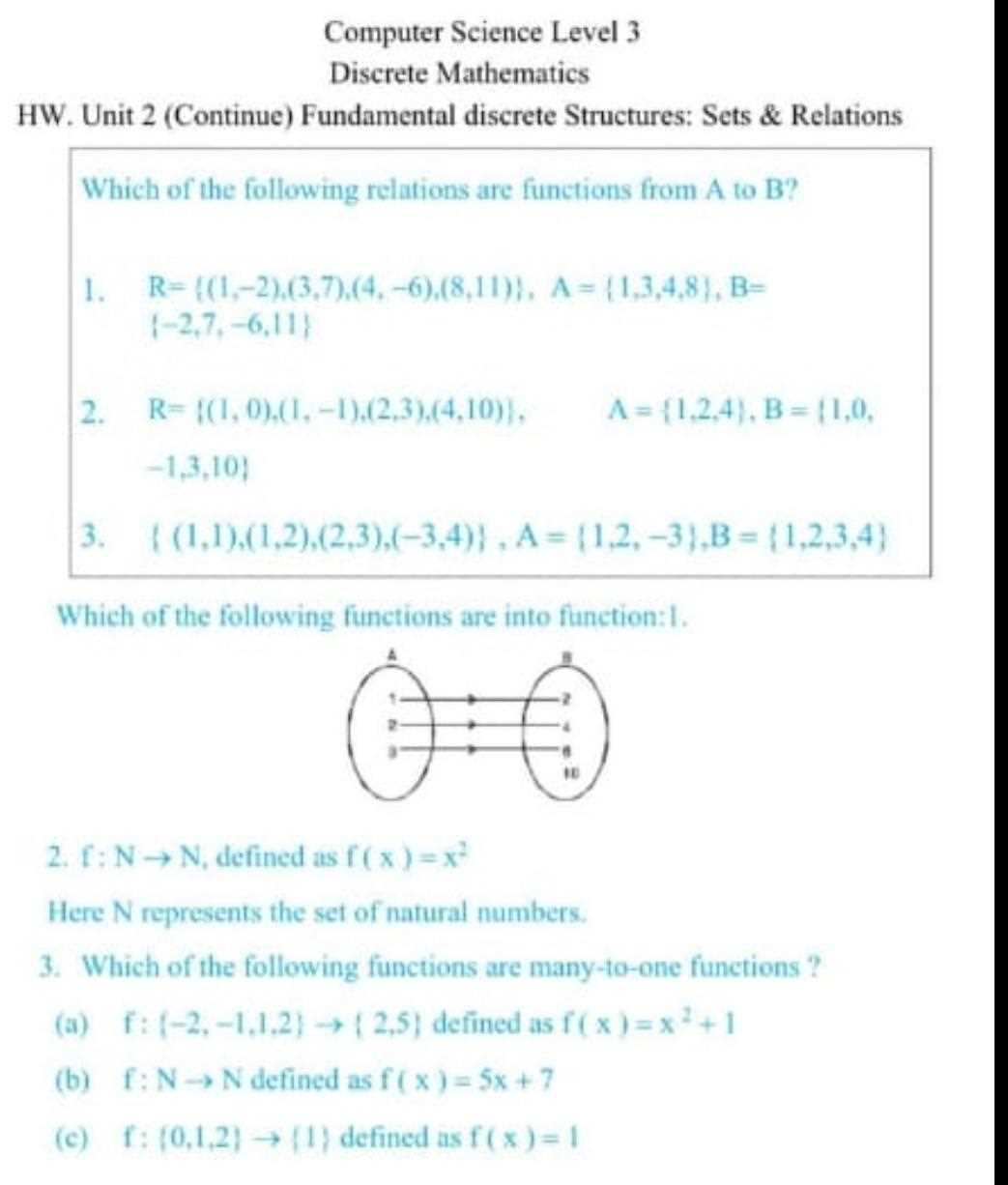 discrete mathematics exam questions and answers