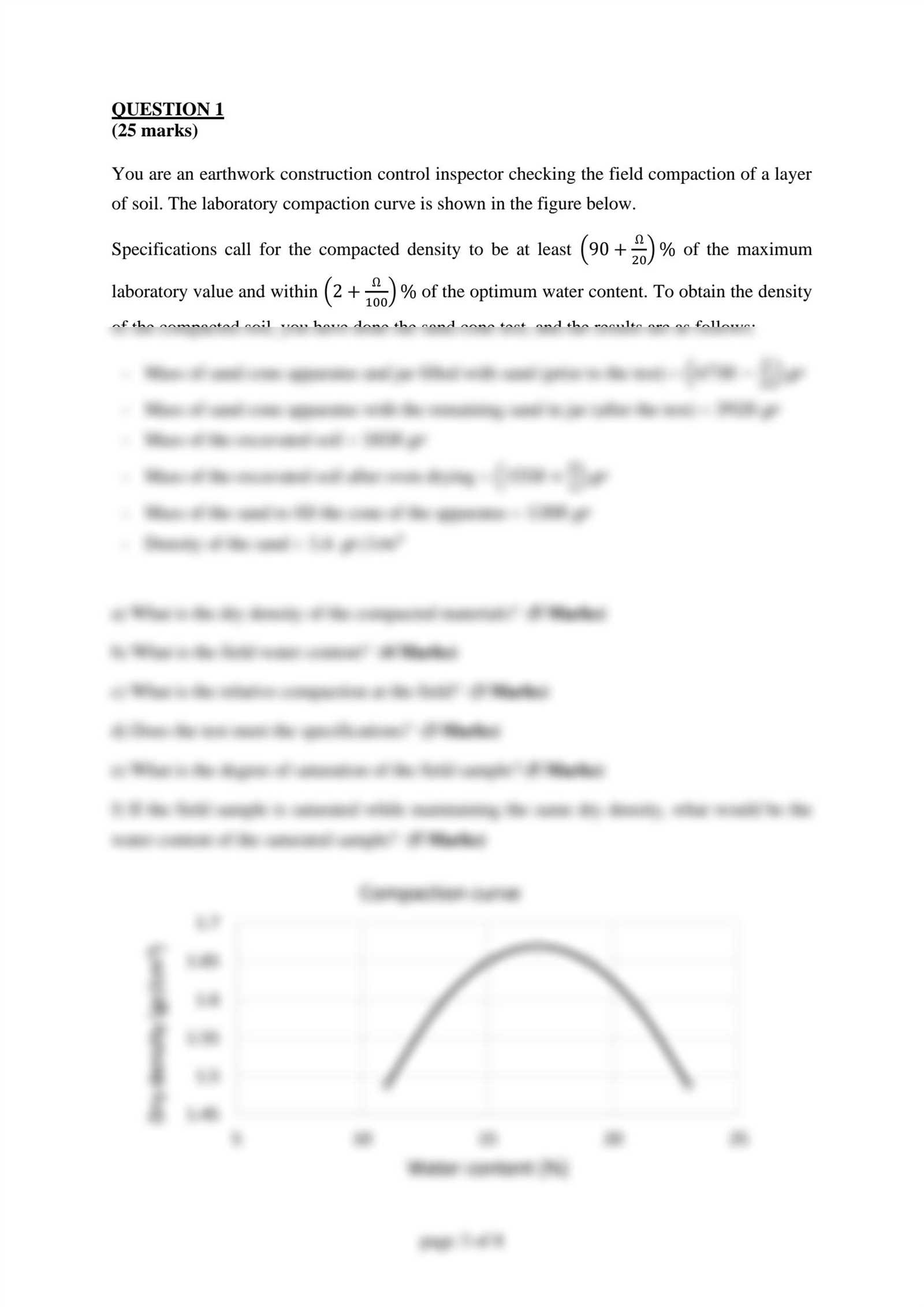 soil mechanics exam questions answers