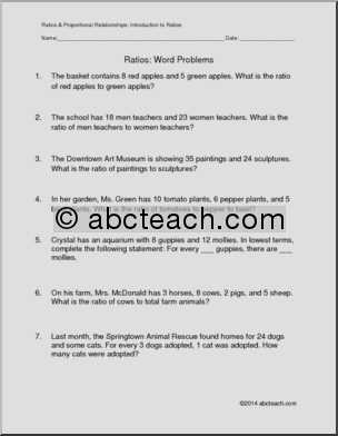 lesson 14 multistep ratio problems answers