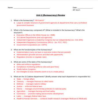 ap us government and politics practice exam 2 answers