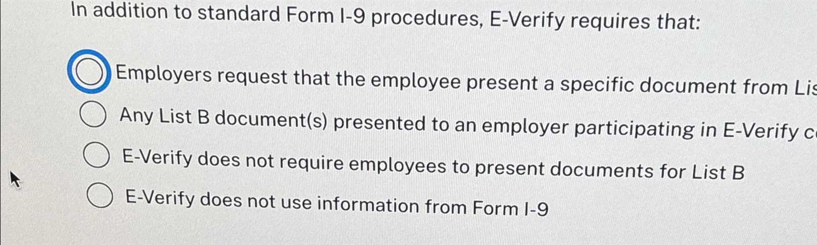 e verify exam answers