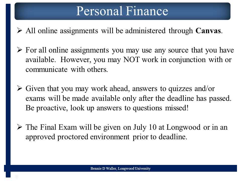 econ personal finance final exam answers