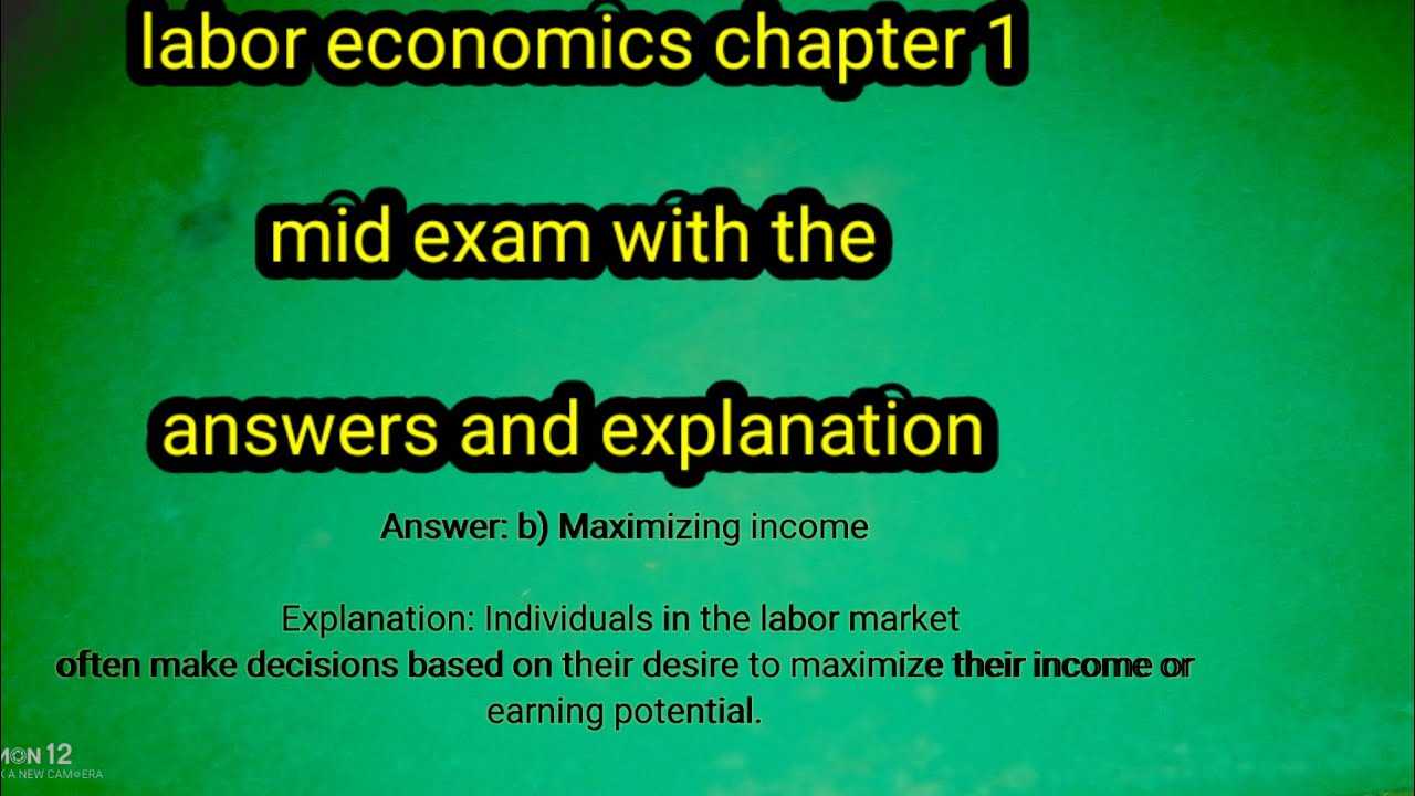 economics exam 1 answers