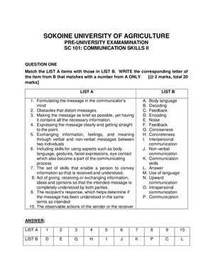 interpersonal communication final exam answers