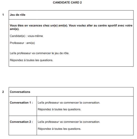 french oral exam practice