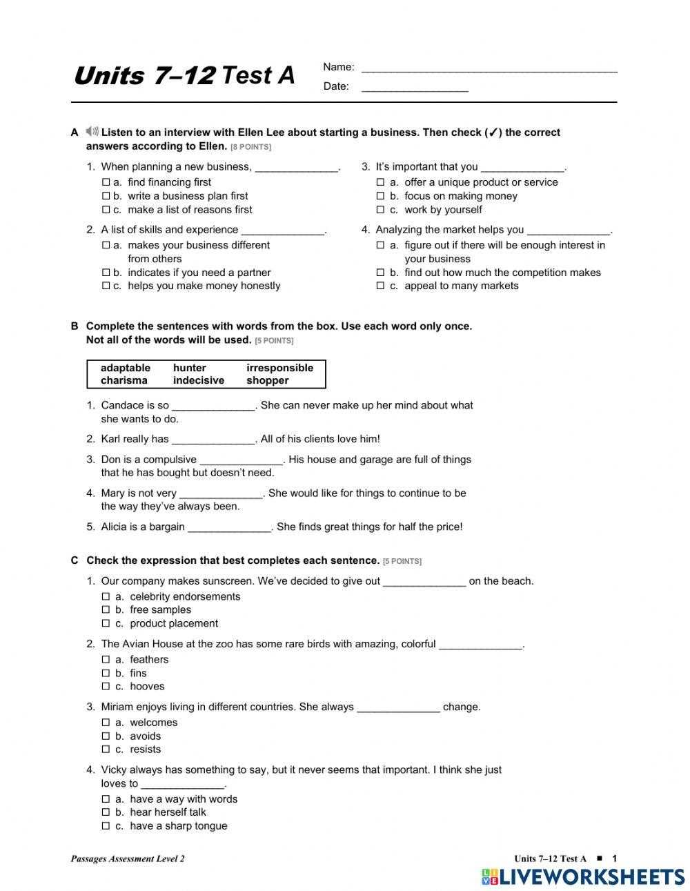 examen 2a page 1 answers