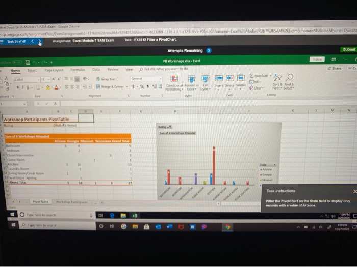 excel module 3 sam exam answers