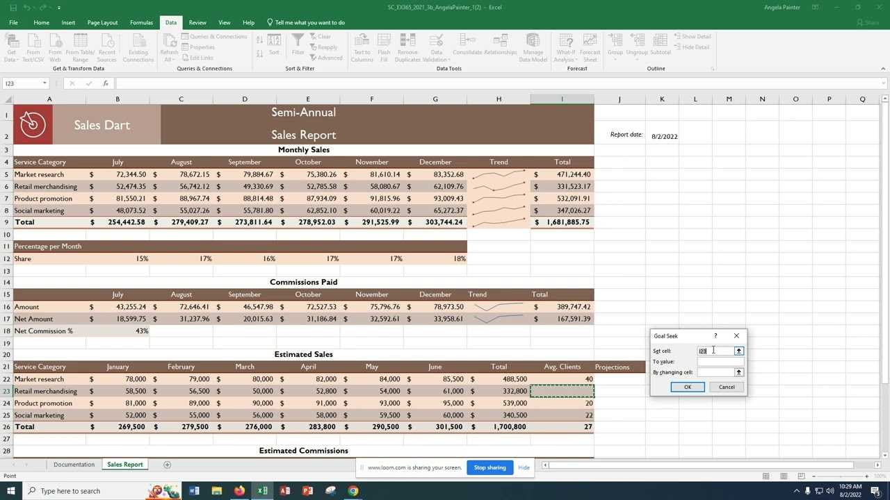 excel module 3 sam exam answers