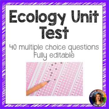 ecology unit exam answers