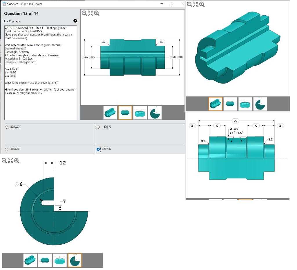 solidworks certification exam practice