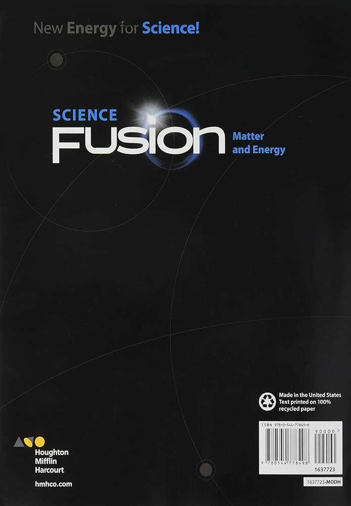 answers to science fusion book