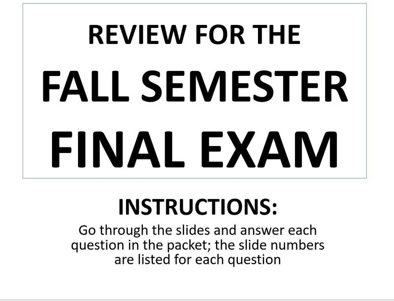 final exam review answers