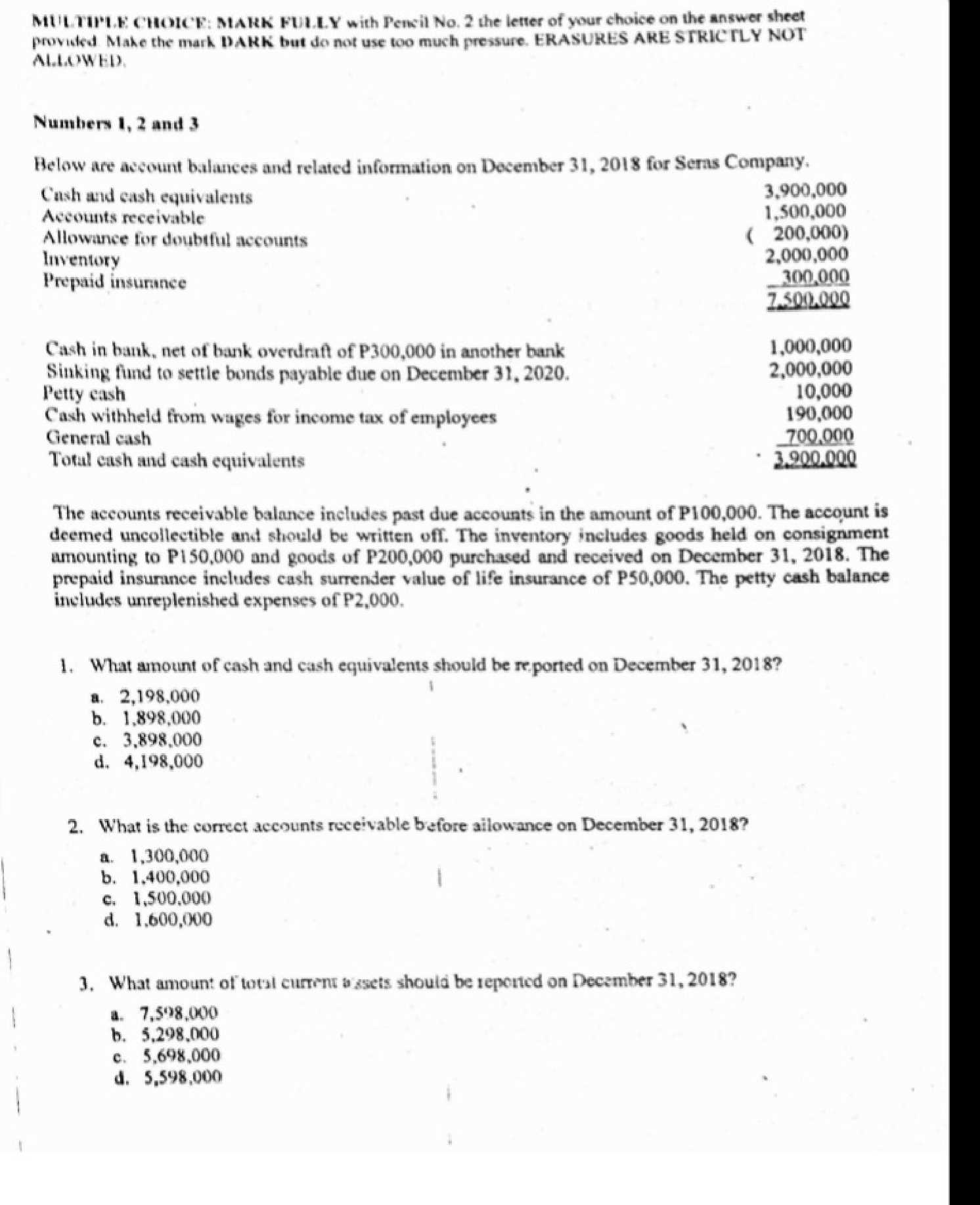 financial accounting exam 2 answers