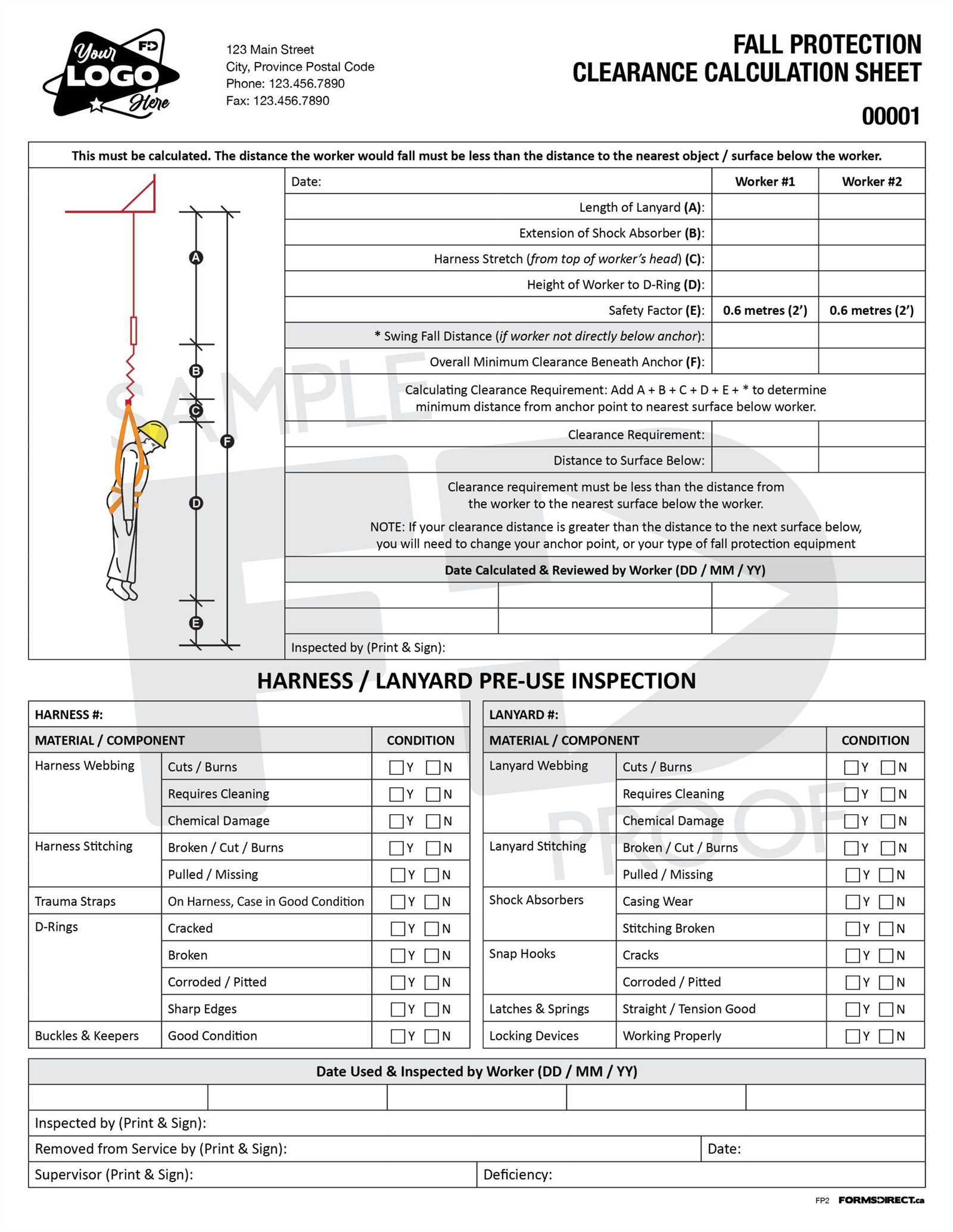 fall protection exam answers