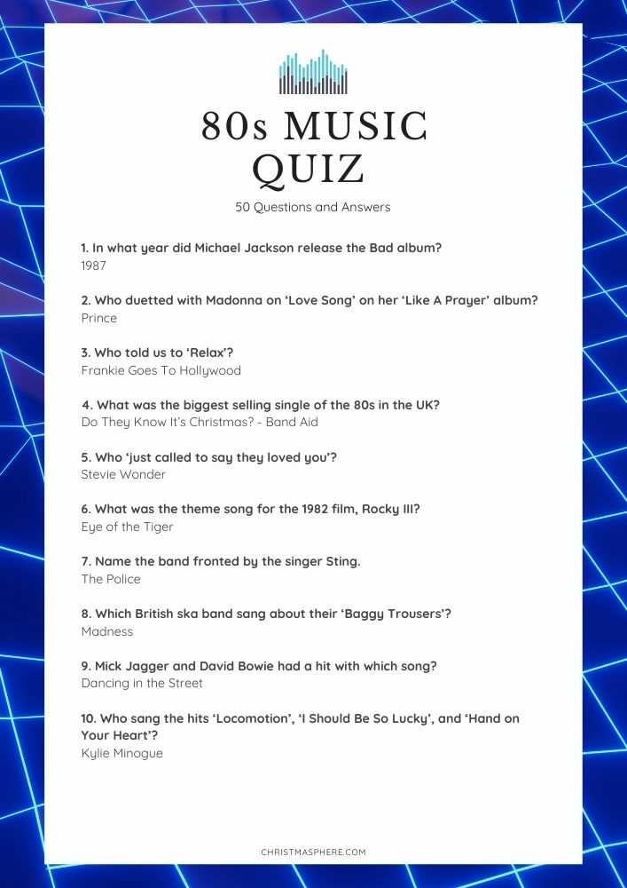 free music trivia questions and answers