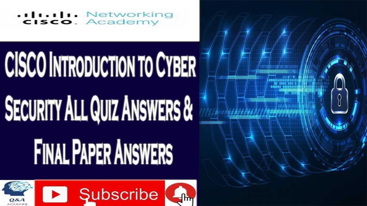 introduction to cybersecurity cisco exam answers