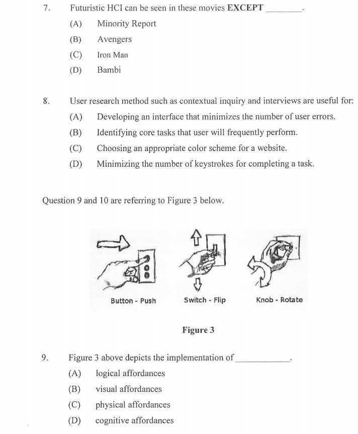 human computer interaction exam questions and answers