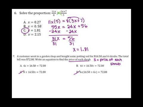 algebra 1 final exam review