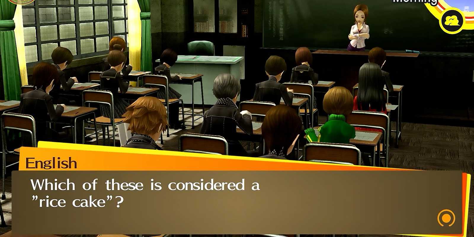 persona 4 golden classroom answers