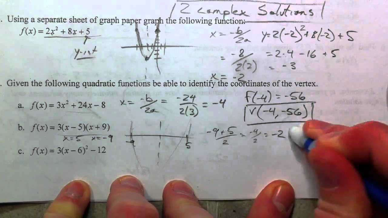 algebra 2 final exam study guide answer key