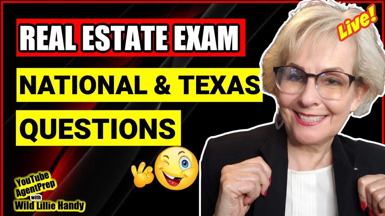 texas real estate exam questions and answers