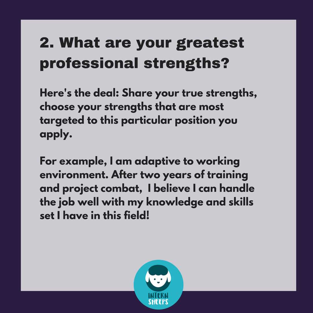 my greatest strength interview answer