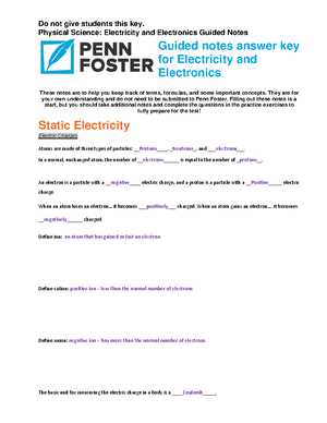 usa test prep physical science answers