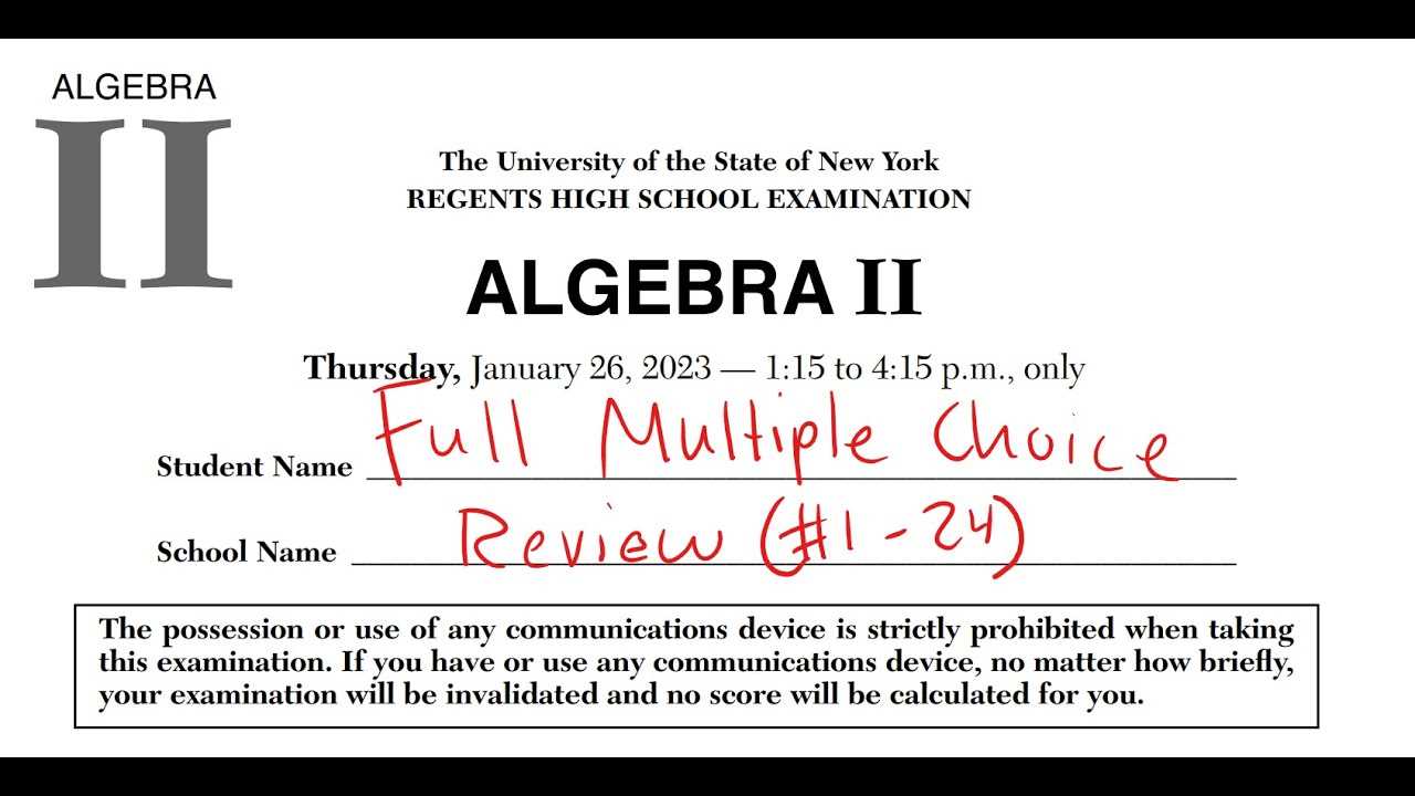 algebra 1 regents january 2025 answers