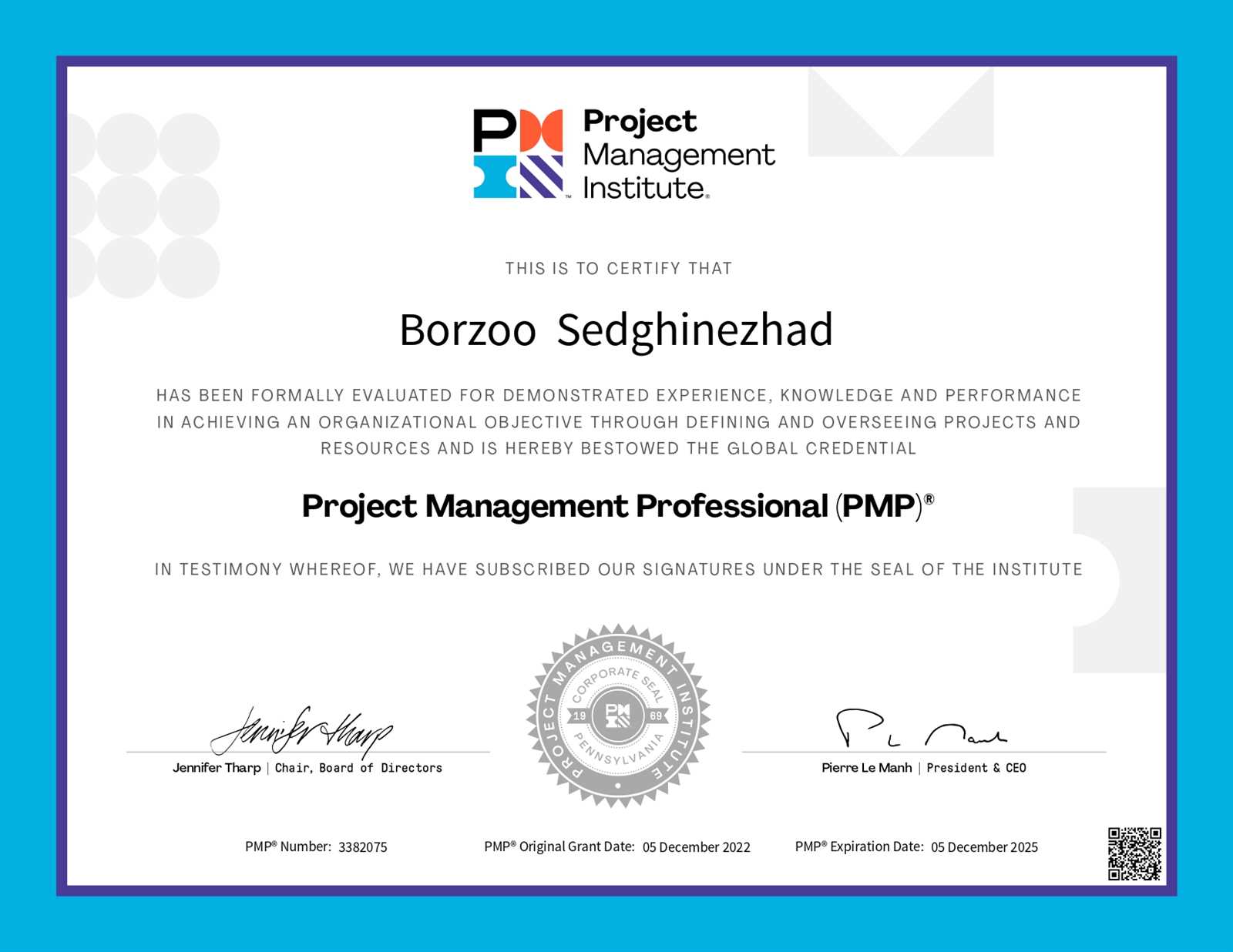 pmp certification exam locations