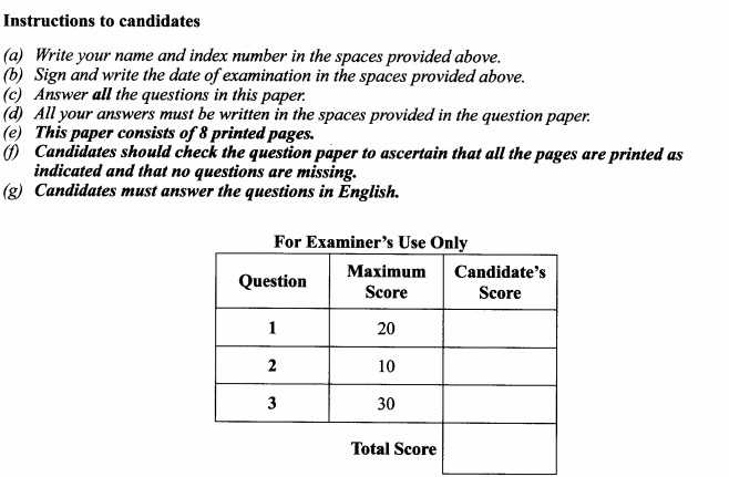 free english exams with answers