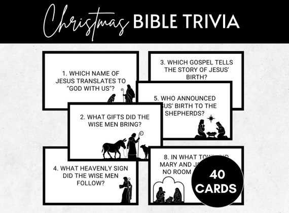 bible christmas trivia questions and answers