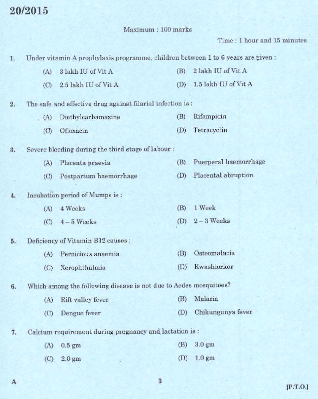 public health exam questions and answers