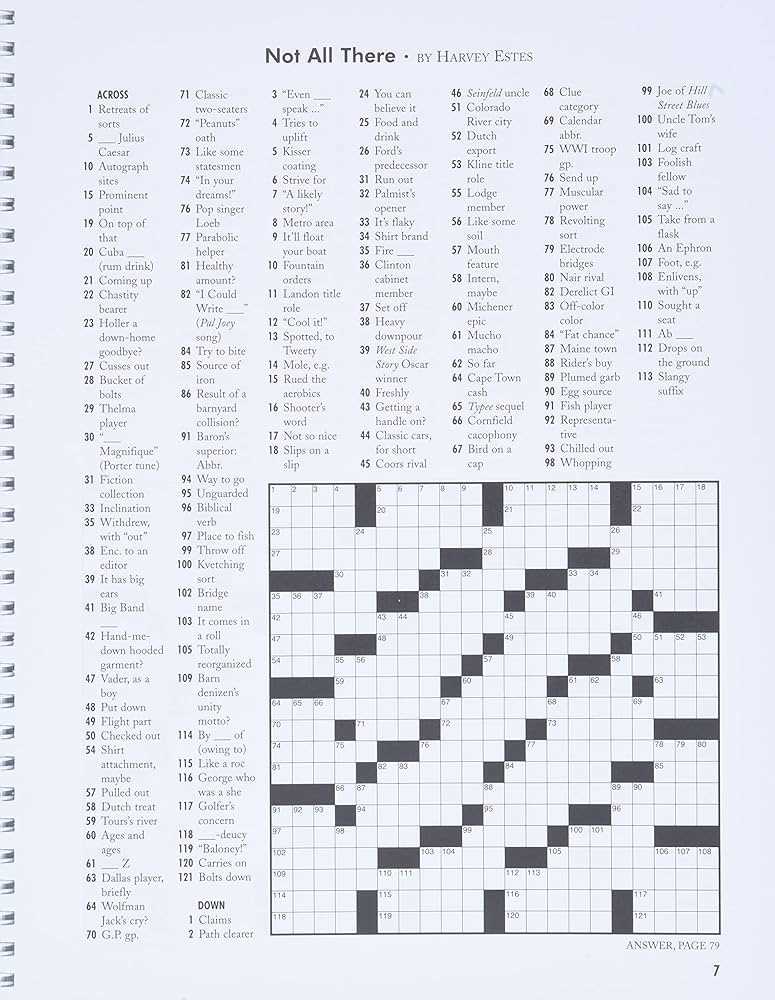 washington post sunday crossword answers