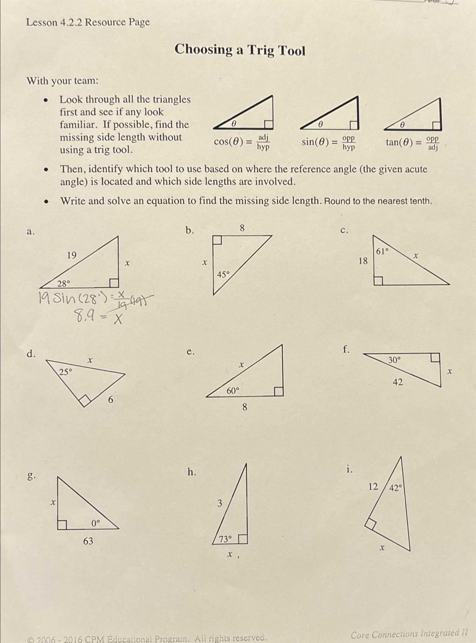 cpm geometry connections answer key