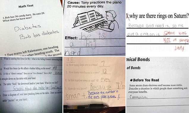 funny answers given by students in exam