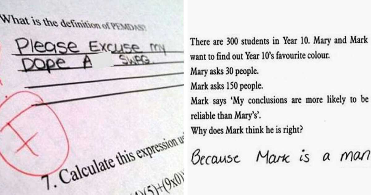 funny exam answers from students