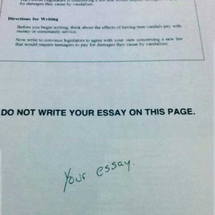 funny exam answers