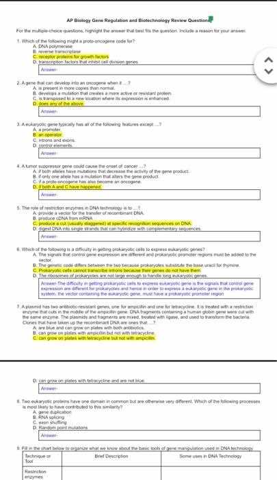 ap biology exam 2025 multiple choice answers