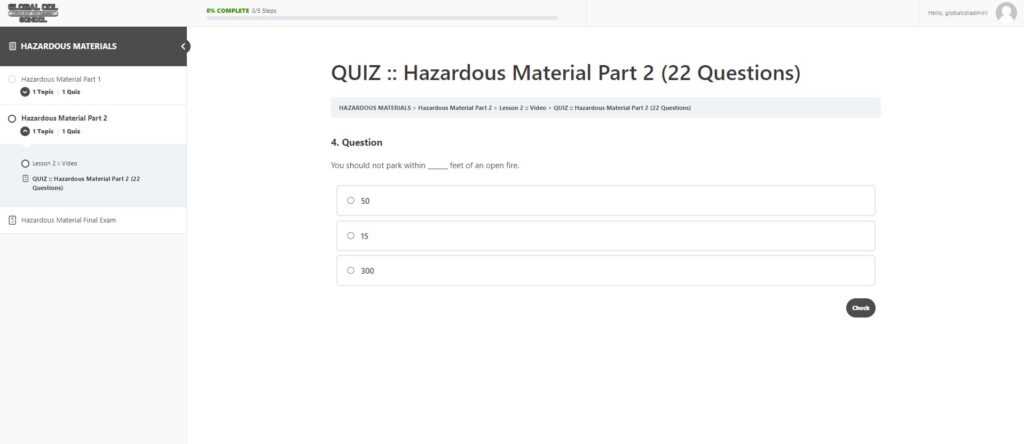 hazmat final exam answers