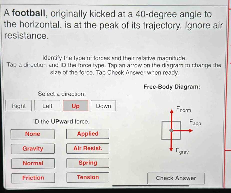 physics classroom free body diagrams answers