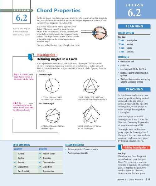 geometry connections answers