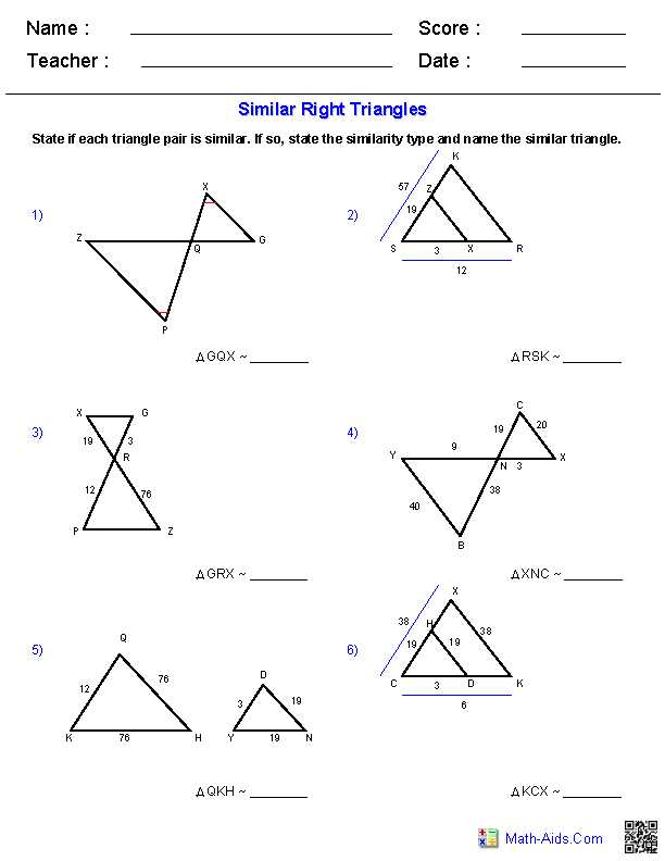 geometry practice test answers