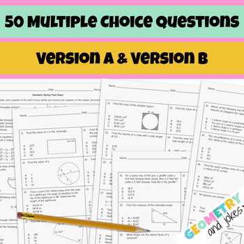 geometry spring final exam answers