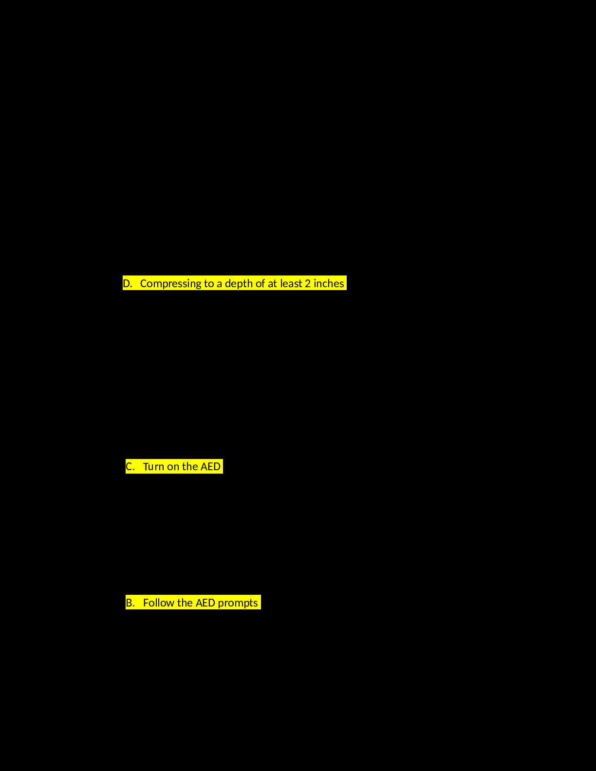 bls life support exam answers